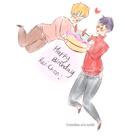 frostedtea-arts:  Happy Birthday Rei! ♡  Re-blogged from my