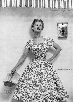 myvintagevogue:  Butterick Pattern Book / Summer 1954 Tippi Hedren