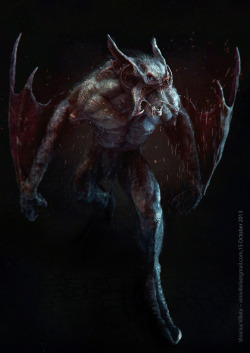 cg-hub:  Bat 3D creature artwork created in Zbrush & Photoshop