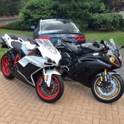 motorcycles-and-more:  Ducati 848 & Yamaha R6