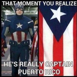It speaks for itself! #captainAmerica #PuertoRico #captainBoricua