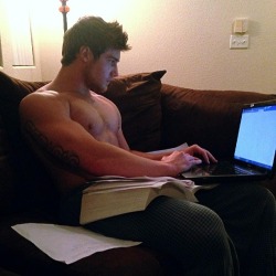 nintendocanada:  my man finishing up my homework before he takes