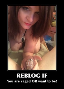 chastity-queen:  If you already follow Me, you will know that