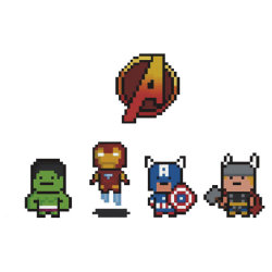 nerdsandgamersftw:  Nerdy 8-Bit Designs  The Avengers, Adventure