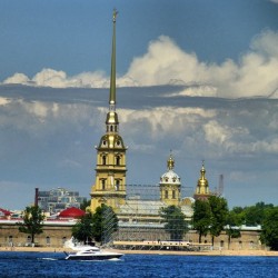 View on Peter and Paul #cathedral & #fortress, Neva #river,