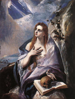 artist-elgreco:  Mary Magdalene in Penitence, El GrecoMedium: