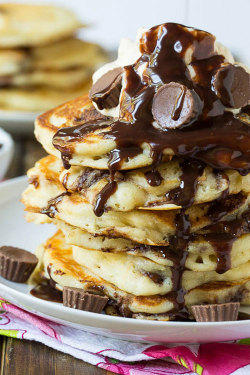 plasmatics-life:  Peanut Butter Cup Pancakes - {by Spicysouthernkitchen}