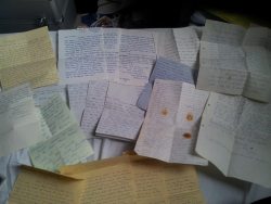 16o:  Some of the hundreds of love letters I found at an abandoned