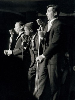 theswinginsixties:  Frank Sinatra, Sammy Davis Jr. and Dean Martin