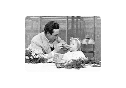egodeath100:  Harold Lloyd plays with his daughter, Gloria. c.1925