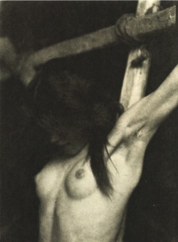 lamelancoly:  František Drtikol -Étude de la Crucifixion, 1914