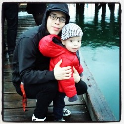 At white rock beach with @jhane26 and the little guy #berlinbenjamin