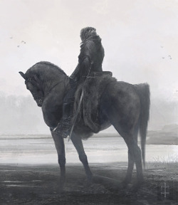 fantasy-art-engine:  November Horseman by Eve Ventrue 