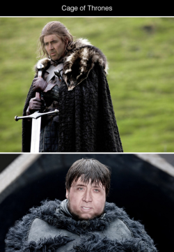 tastefullyoffensive:  Nicolas Cage as ‘Game of Thrones’