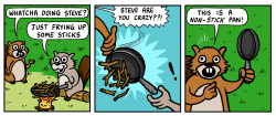 tastefullyoffensive:  Dammit, Steve. (comic by Pandyland)