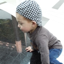 #berlinbenjamin checking out the fountain at the mall