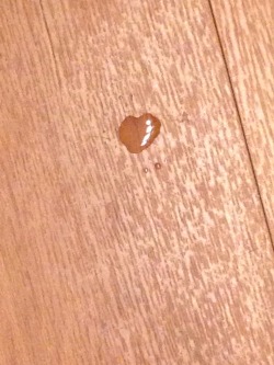 Heart shaped water droplet