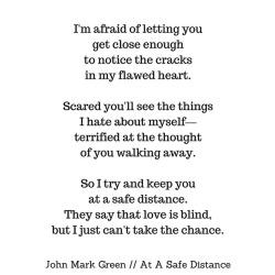 johnmarkgreenpoetry:  Opening up to someone else and trusting