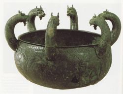 Bronze Cauldron, from Regolini-Galassi Tomb, Caere. Etruscan