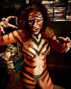 monstermaidens:Here kitty kitty! #monstermaidens #tigress #tiger
