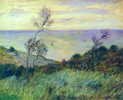 urgetocreate:  Cliffs of Varengeville, Gust of Wind, 1882. Claude