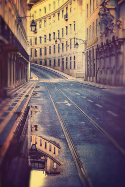 travelingcolors:  Tramway tracks, Lisbon | Portugal (by ►i.Anton)
