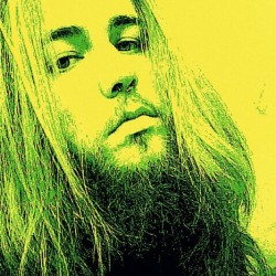 Phone edit.. #metalhead #longhairguy #bearded #septum #green