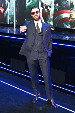 vikander:   Chris Evans attends the European premiere of ‘The