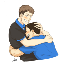 miyajimamizy:  Hug, snuggle, nuzzle his chest, breathe in his