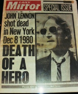 rocknrollhighskool:  “Death of a Hero” - The Daily Mirror’s
