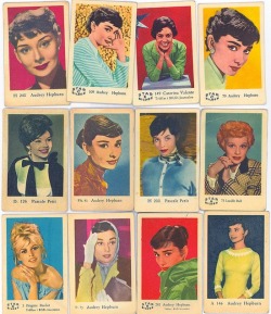theniftyfifties:  1950s Swedish star collector cards. 