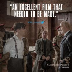   The Imitation Game @ImitationGame · 5h   A film for audiences