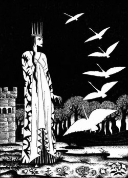 starxgoddess:Kay Nielsen (1886-1957), ‘The Six Swans’, Illustration