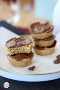 wehavethemunchies:  Peanut Butter Chocolate Bites 