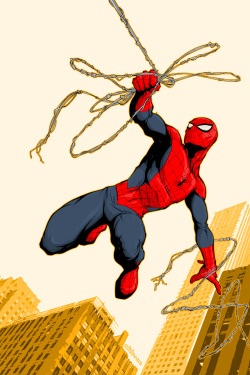 westcoastavengers:  Spider Man by Salvador Velazquéz 
