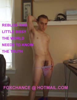 humilationdom11:  Another pic of that little dick boy that i