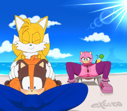 excitostudios:    The Sonic Boom team chilling during a hot summer