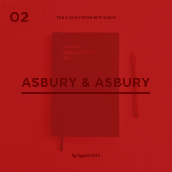 thedsgnblog:  TDB’S Christmas Gift Guide 2014 Asbury &