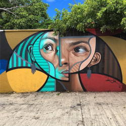 itscolossal:Cubism and Realism Collide in New Murals and Paintings