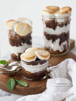 wehavethemunchies:  S’mores in a Jar 
