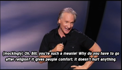 geeksquadgangbang:  Bill Maher on the criticism he’s received