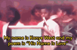 timbs-n-henny:  refinery29:  Watch 12-Year-Old Kanye West Perform