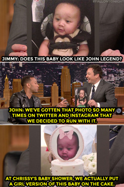 fallontonight:  John Legend has embraced his internet baby alter