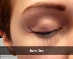 hotmess55:  gamegrrl:  did a little eyeliner tutorial for you