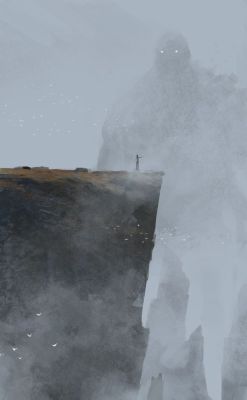 fantasy-art-engine:  Colossus in the Mist by Jakub Rozalzki  (tumblr)