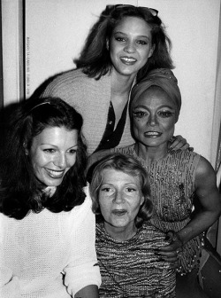superseventies:  Rita Hayworth and Eartha Kitt backstage with