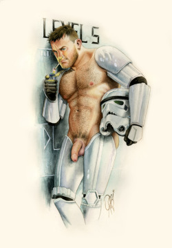 boisehorndawg:  dalelazarov:  Homoerotic Stormtrooper by Rubo