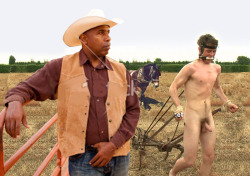 blackrulephotoblog:  At the Honky Ranch, white slaves are put