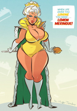 Lemon Meringue - Cartoon PinUp Sketch Commission    Life lessons