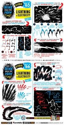 drawingden:How to draw LIGHTNING and ELECTRICITY EFFECTS by STUDIOBLINKTWICE